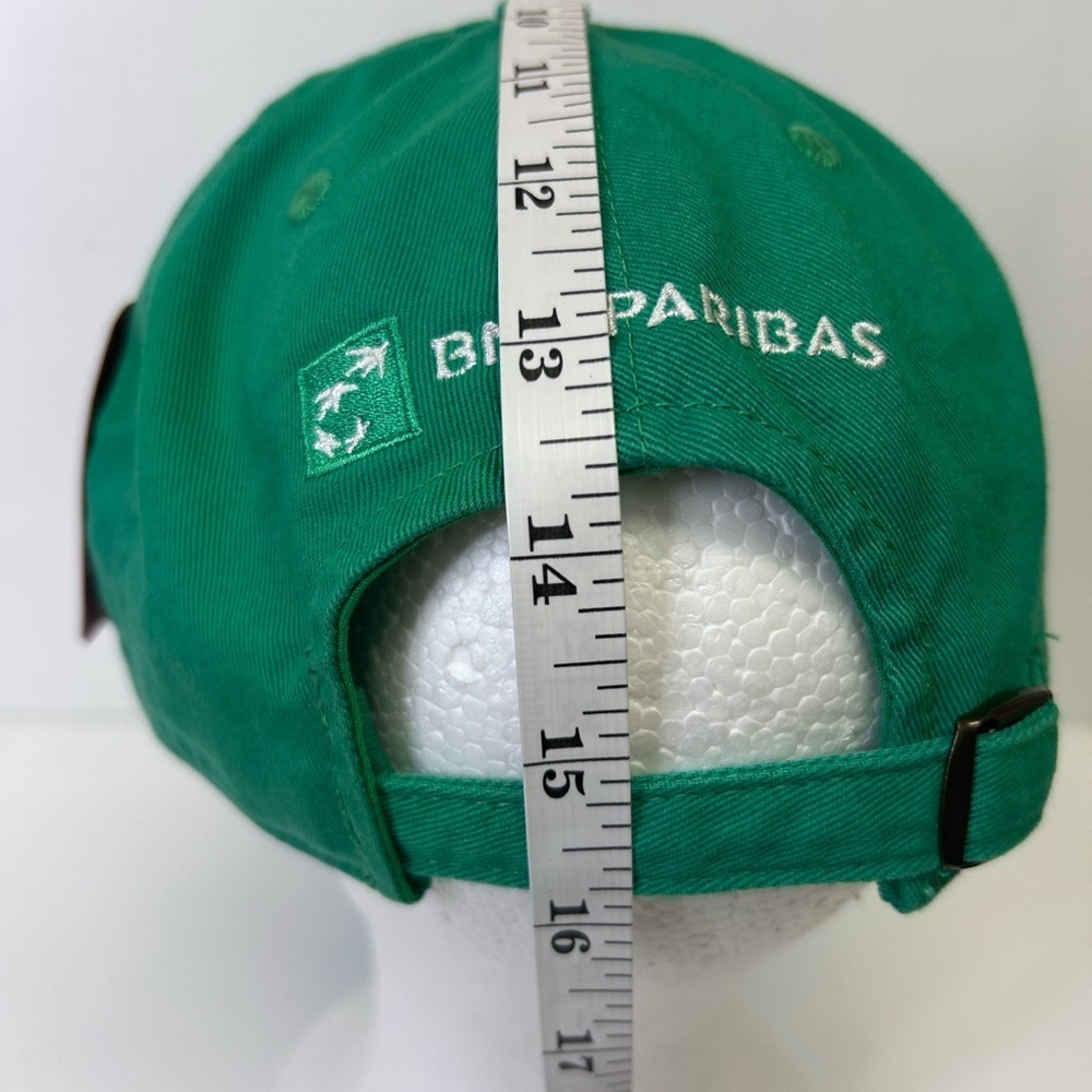 🎾”American Needle” NWT BNP Tennis Tournament Green Fabric Embroidered Cap - Picture 9 of 14